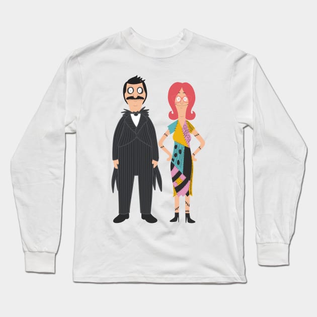 Bob and Linda x Jack and Sally Long Sleeve T-Shirt by gray-cat